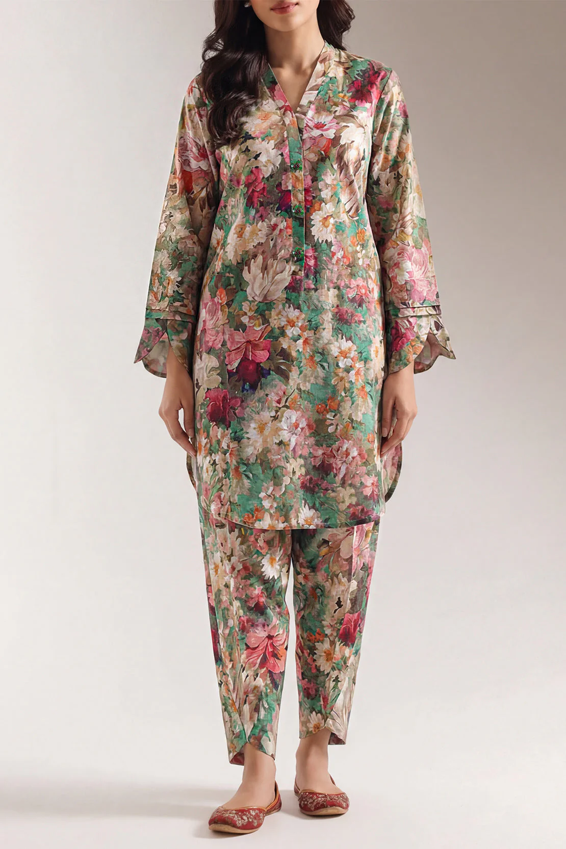 Unstitched Printed Lawn 2 Piece (Shirt/Trouser) - Image 2