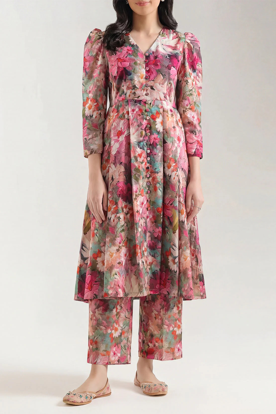 Unstitched Printed Lawn 2 Piece (Shirt/Trouser) - Image 2