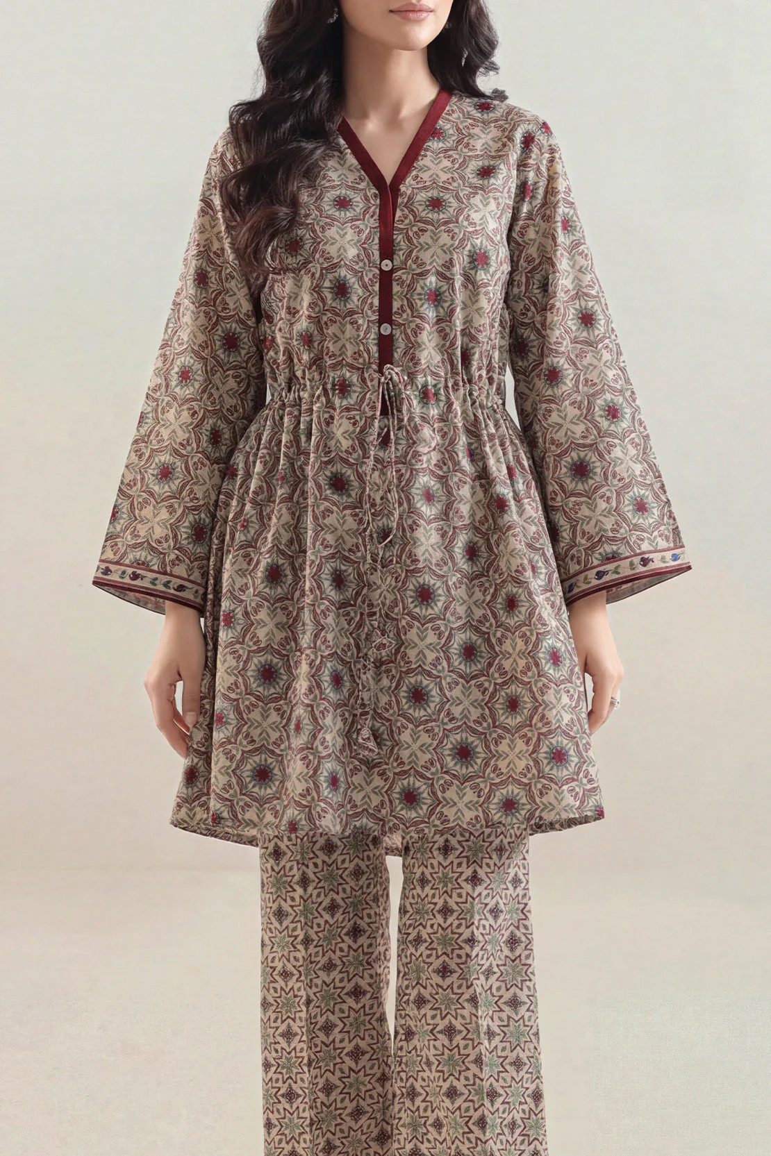 Unstitched Printed Lawn 2 Piece (Shirt/Trouser) - Image 2