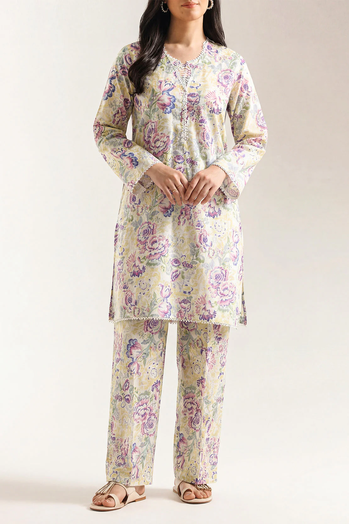 Unstitched Printed Lawn 2 Piece (Shirt/Trouser) - Image 2