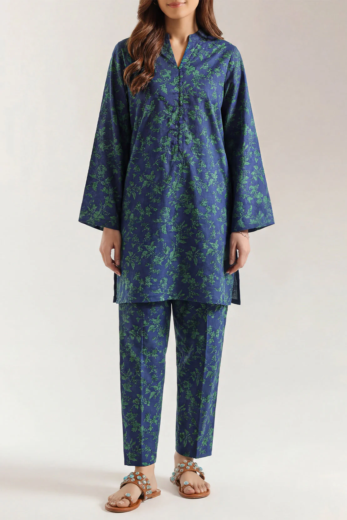 Unstitched Printed Lawn 2 Piece (Shirt/Trouser) - Image 2