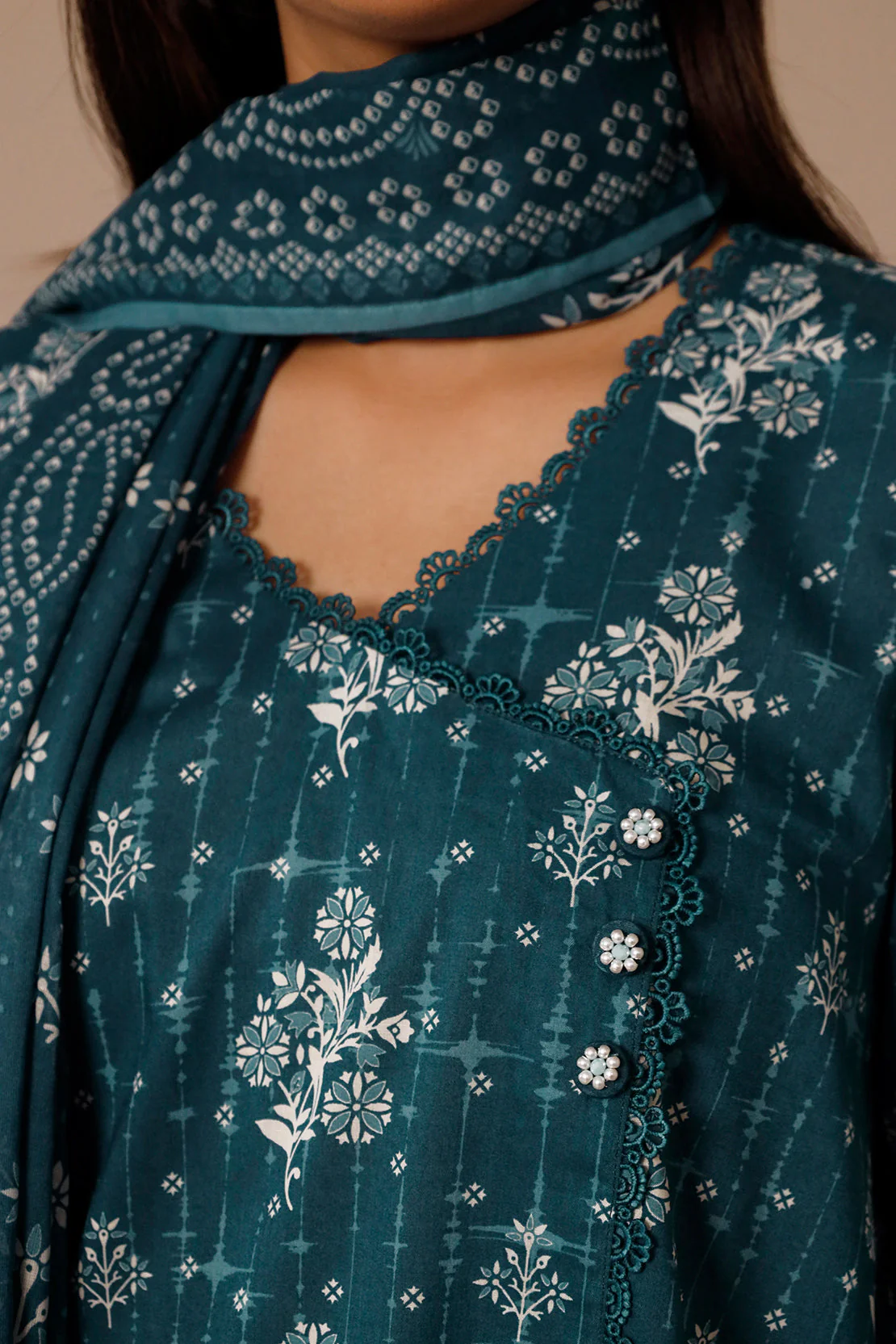 Unstitched Printed Lawn 3 Piece - Image 7