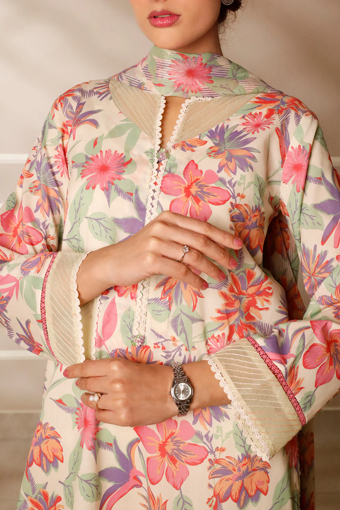 Unstitched Printed Lawn 3 Piece - Image 6