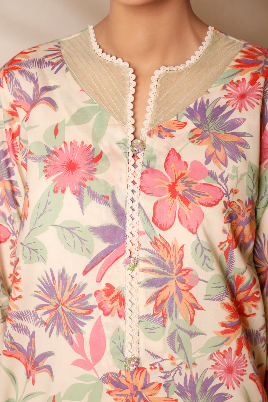 Unstitched Printed Lawn 3 Piece - Image 7