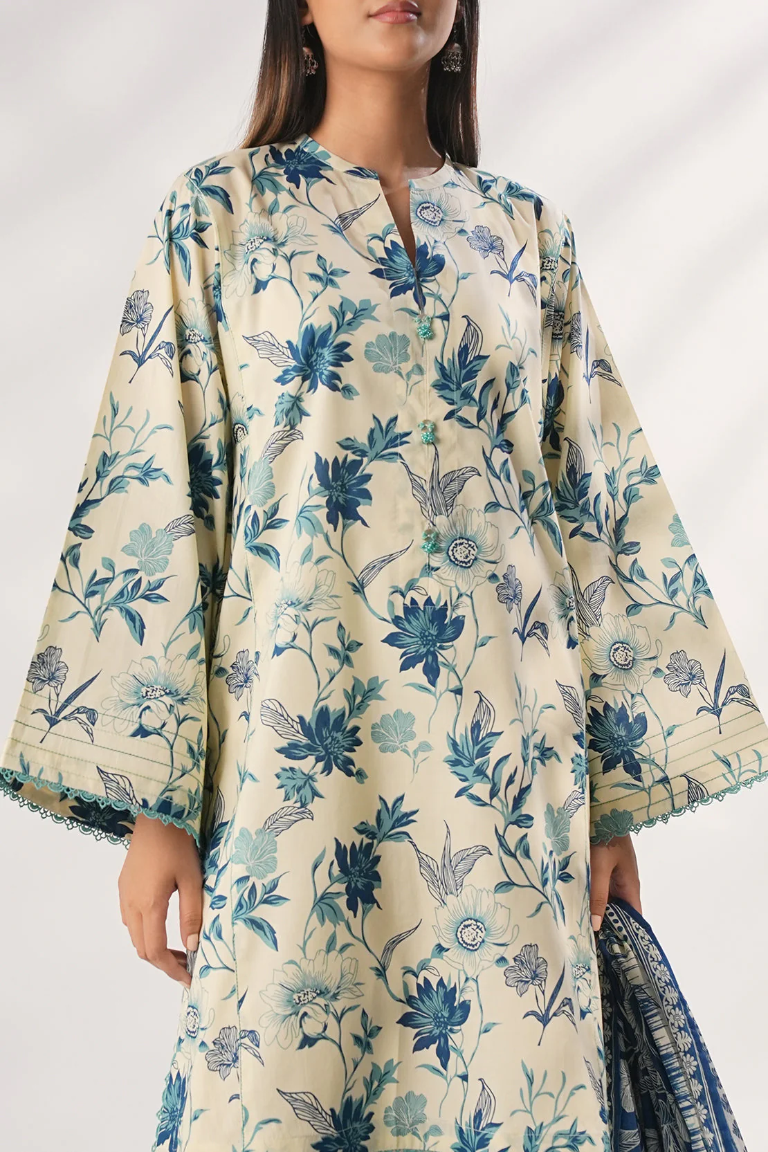 Unstitched Printed Lawn 3 Piece - Image 6