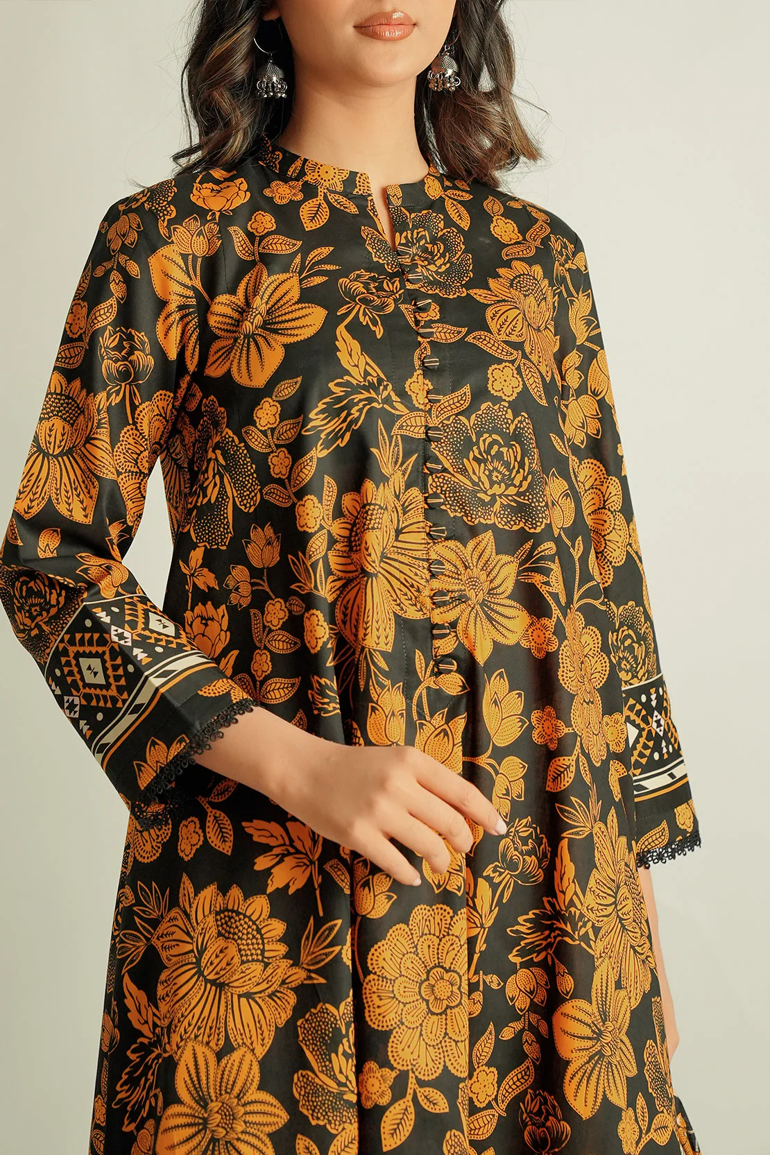 Unstitched Printed Lawn 3 Piece