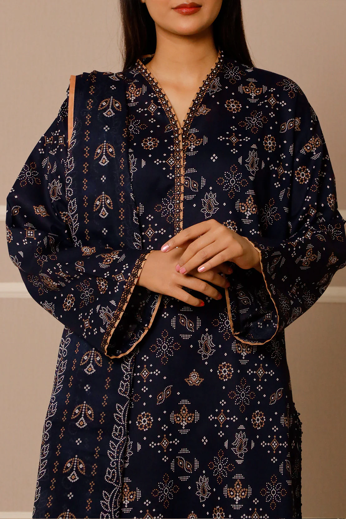 Unstitched Printed Lawn 3 Piece