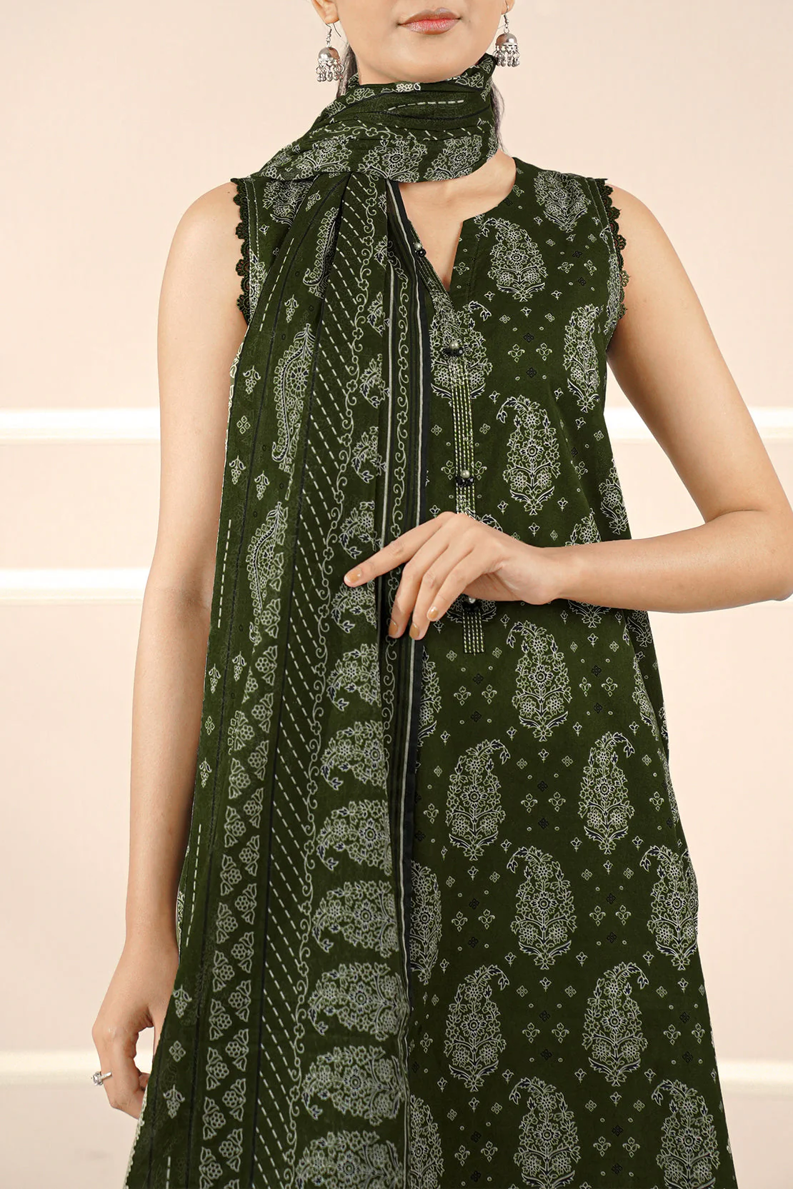 Unstitched Printed Lawn 3 Piece