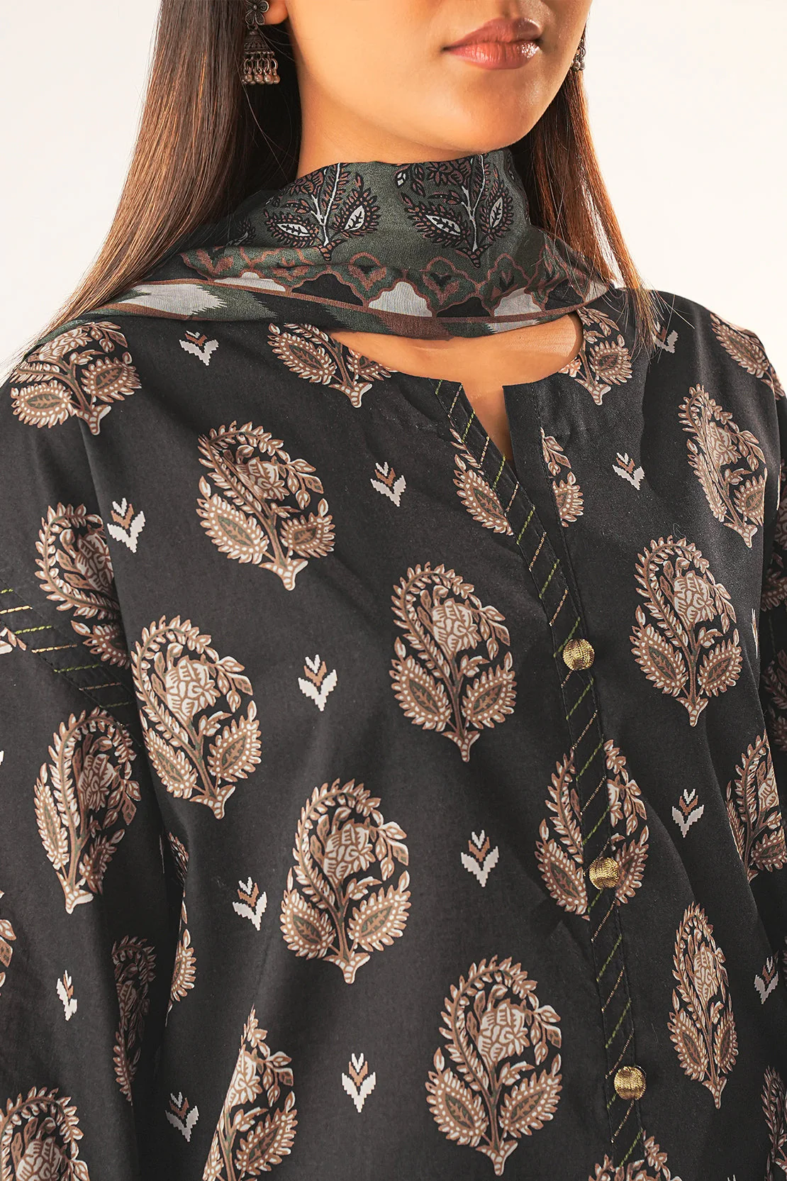 Unstitched Printed Lawn 3 Piece - Image 3