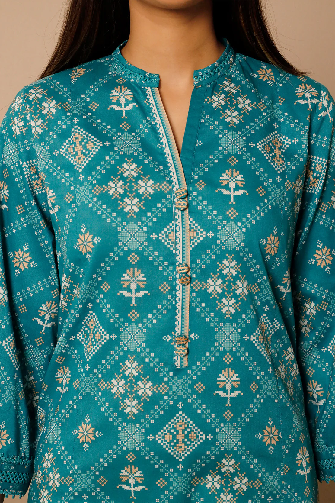 Unstitched Printed Lawn 3 Piece - Image 7