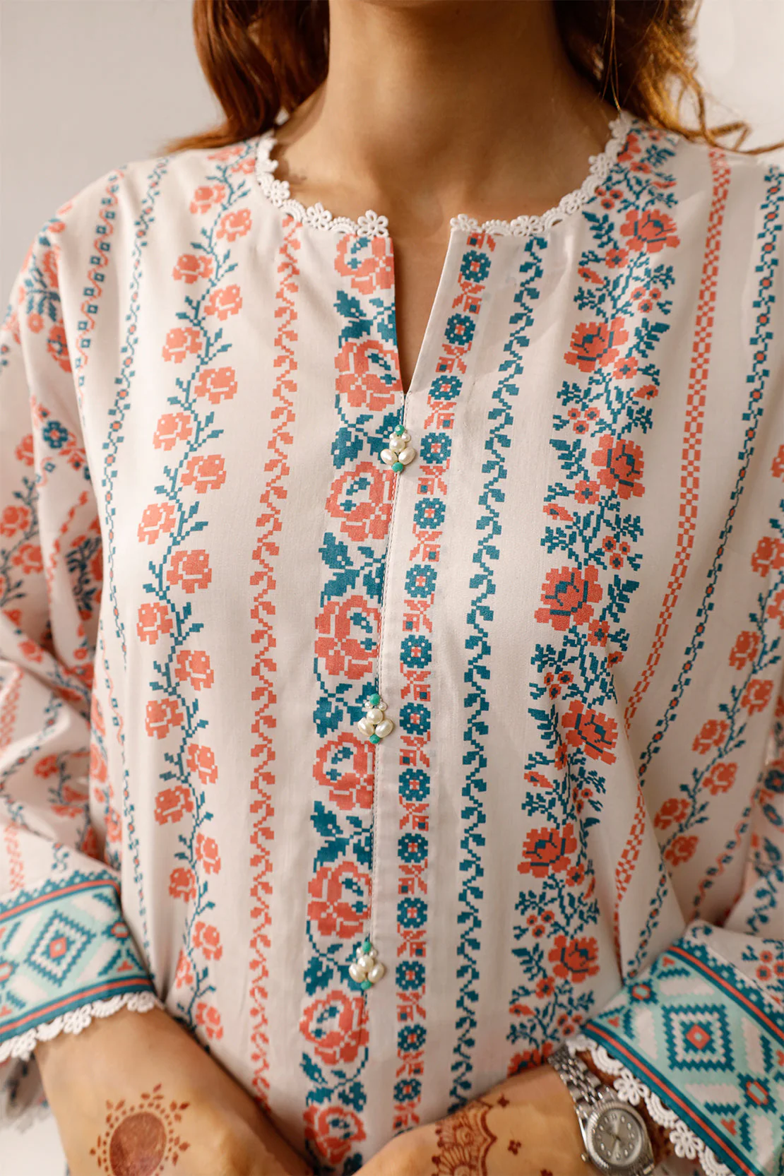 Unstitched Printed Lawn 3 Piece - Image 5