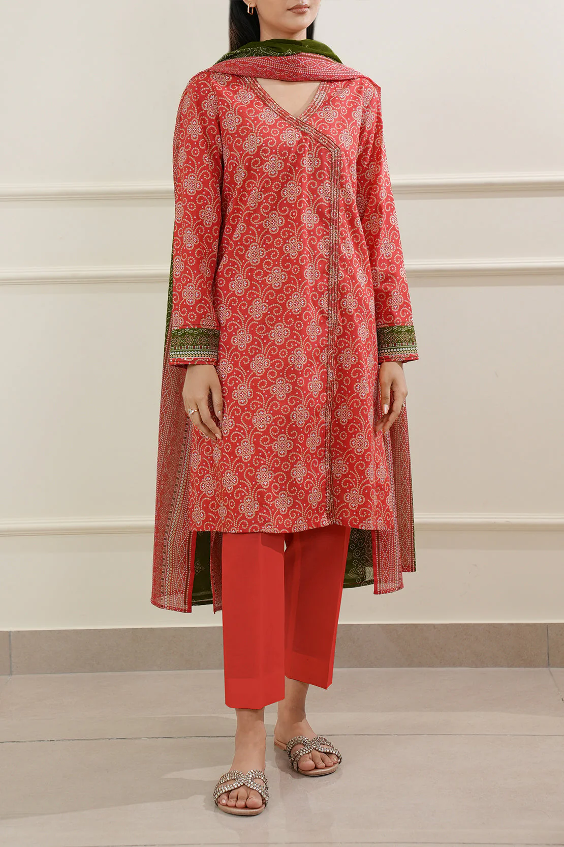 Unstitched Printed Lawn 3 Piece - Image 3
