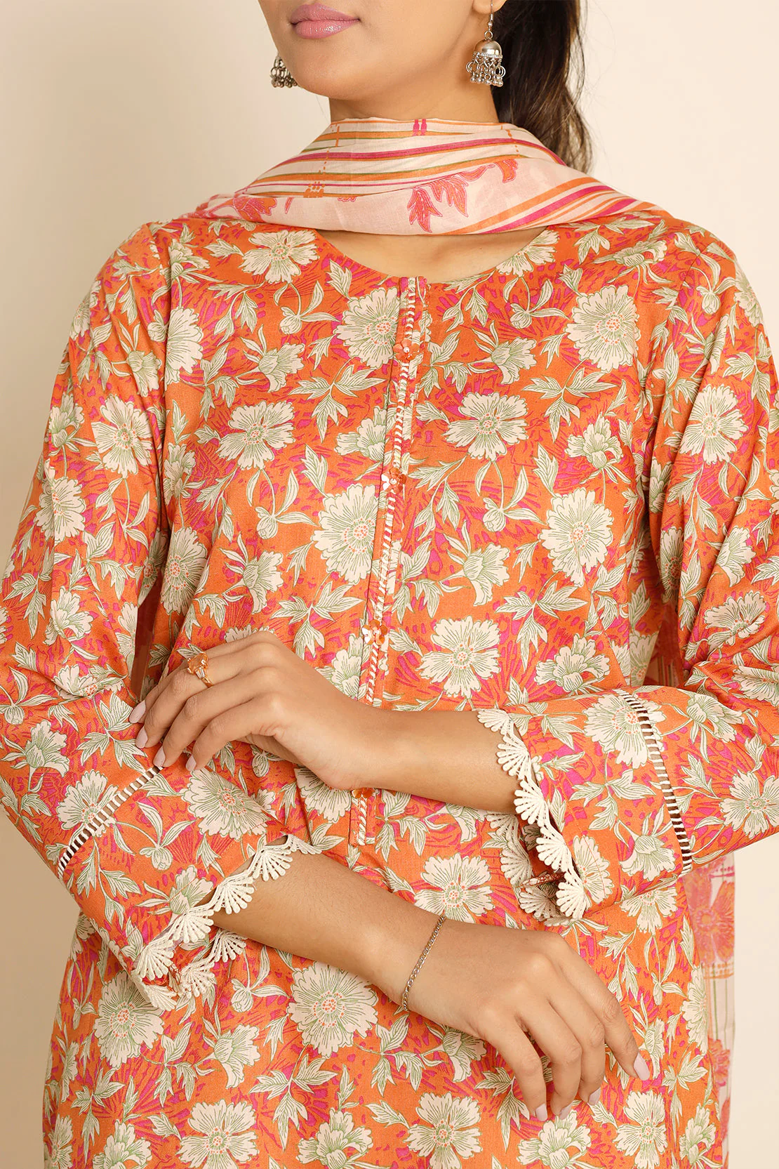 Unstitched Printed Lawn 3 Piece - Image 5
