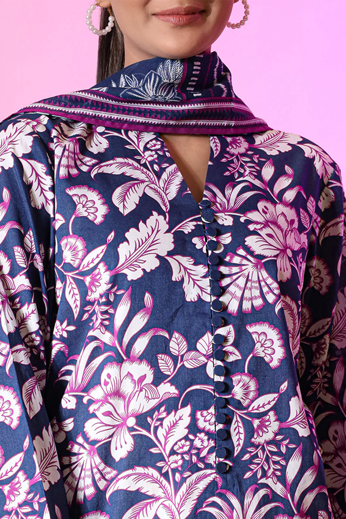Unstitched Printed Lawn 3 Piece - Image 6