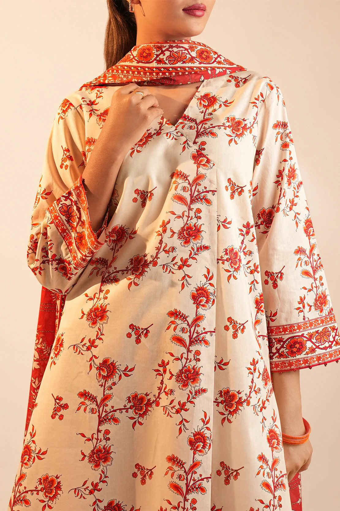 Unstitched Printed Lawn 3 Piece - Image 6