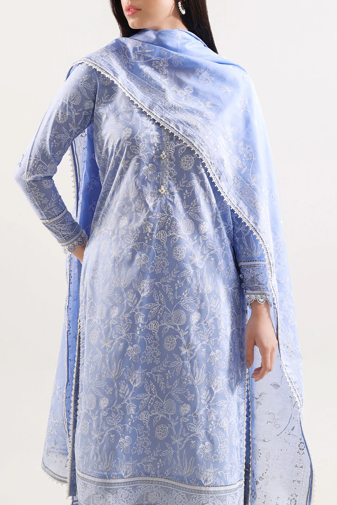 Unstitched Printed Lawn 3 Piece - Image 2