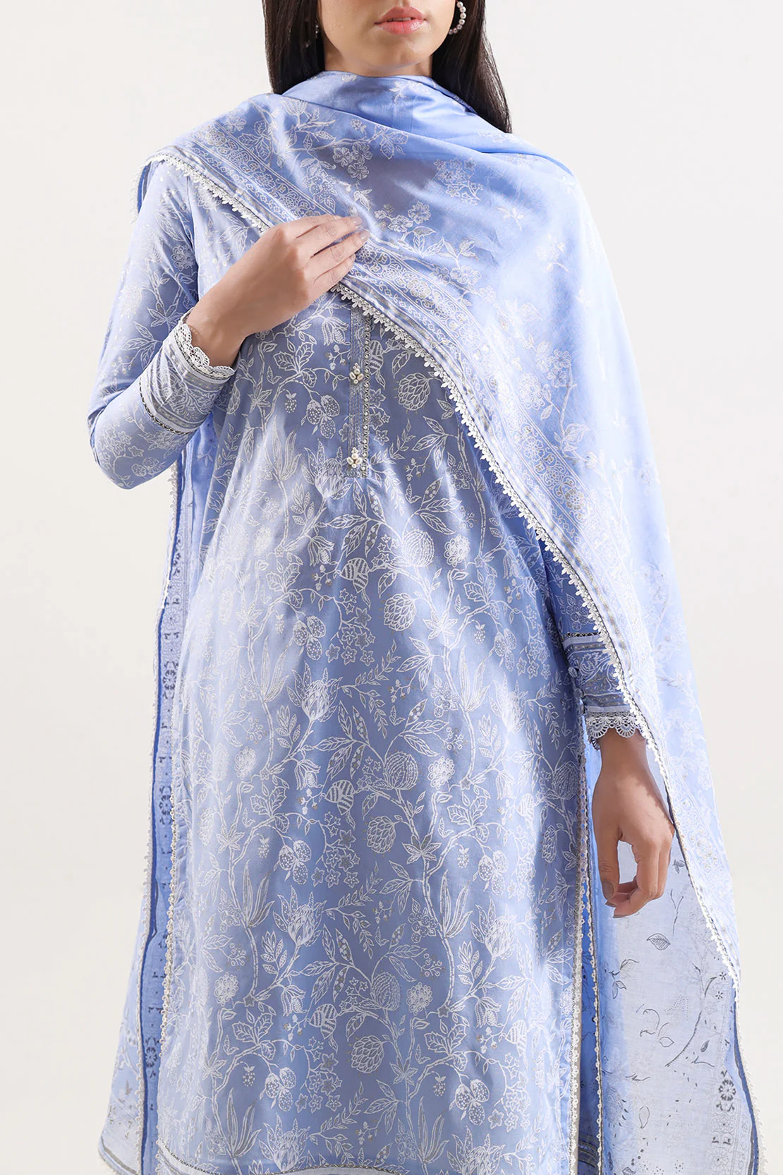 Unstitched Printed Lawn 3 Piece - Image 3