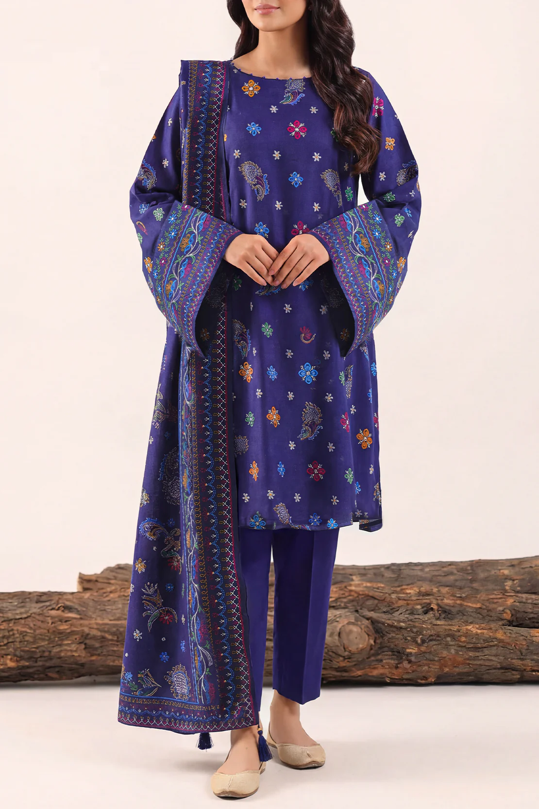 Unstitched Printed Lawn 3 Piece