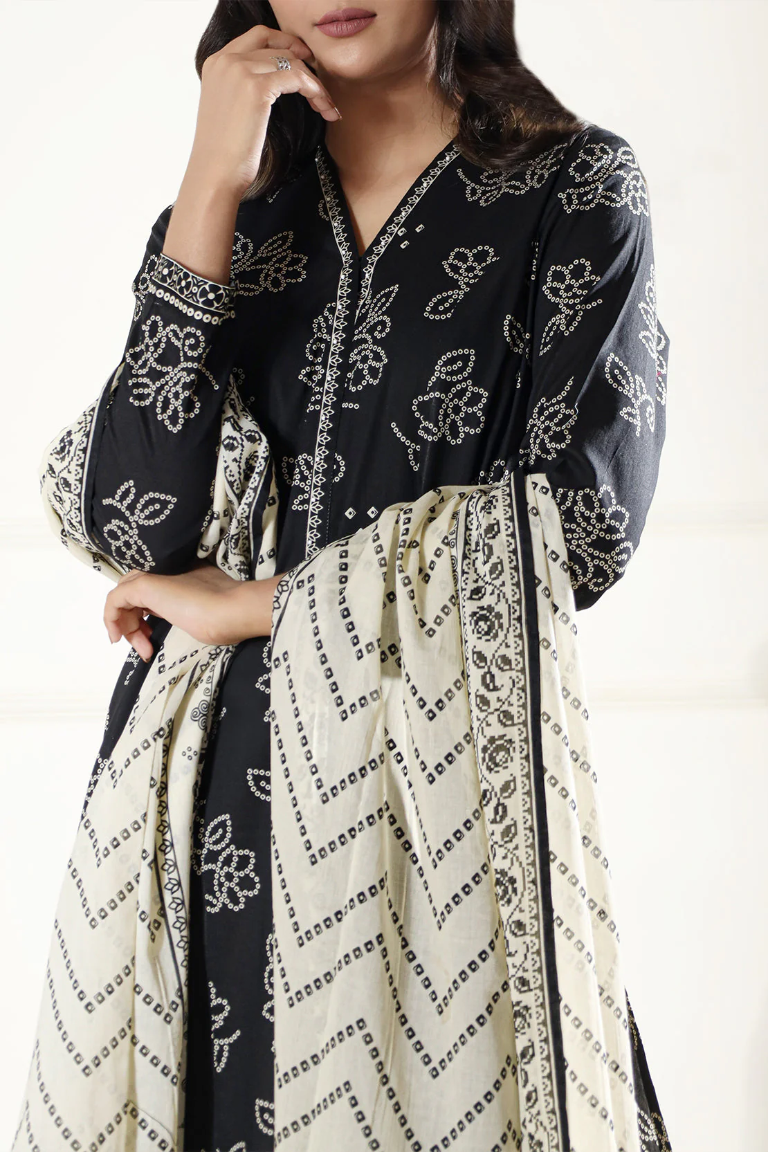 Unstitched Printed Lawn 3 Piece