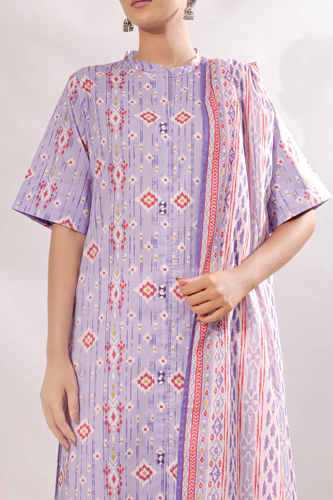 Unstitched Printed Lawn 3 Piece - Image 4