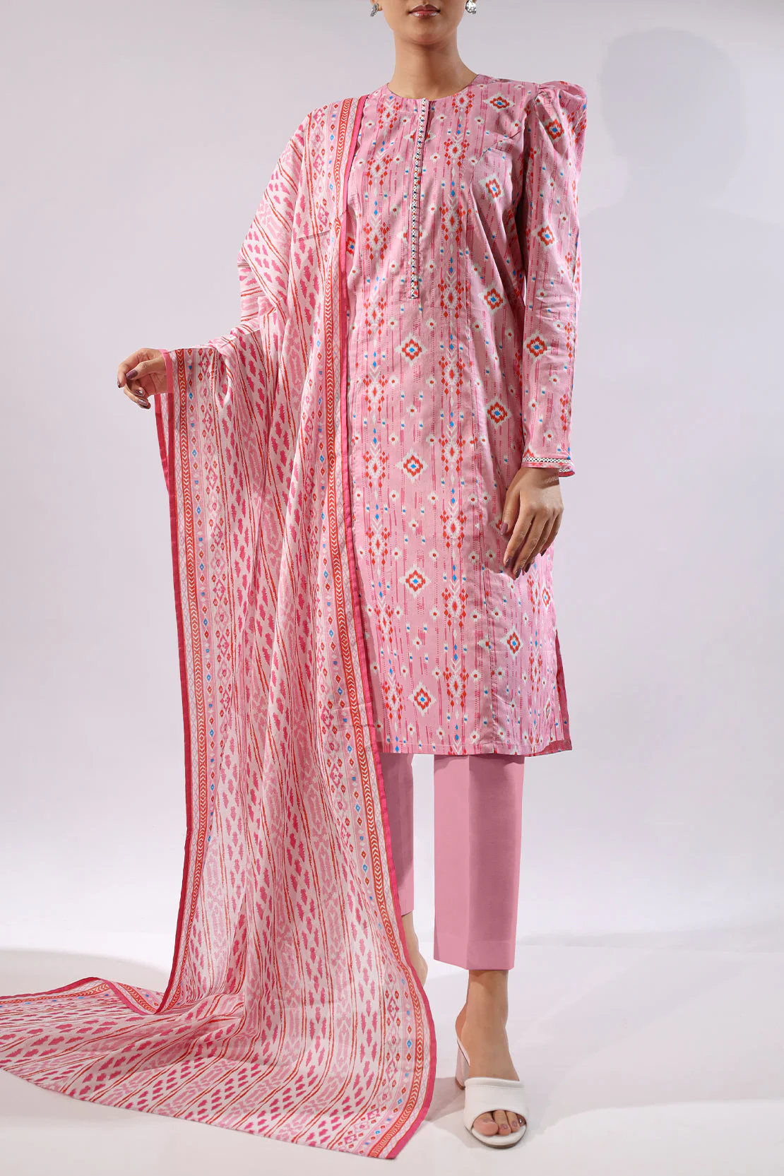 Unstitched Printed Lawn 3 Piece - Image 2