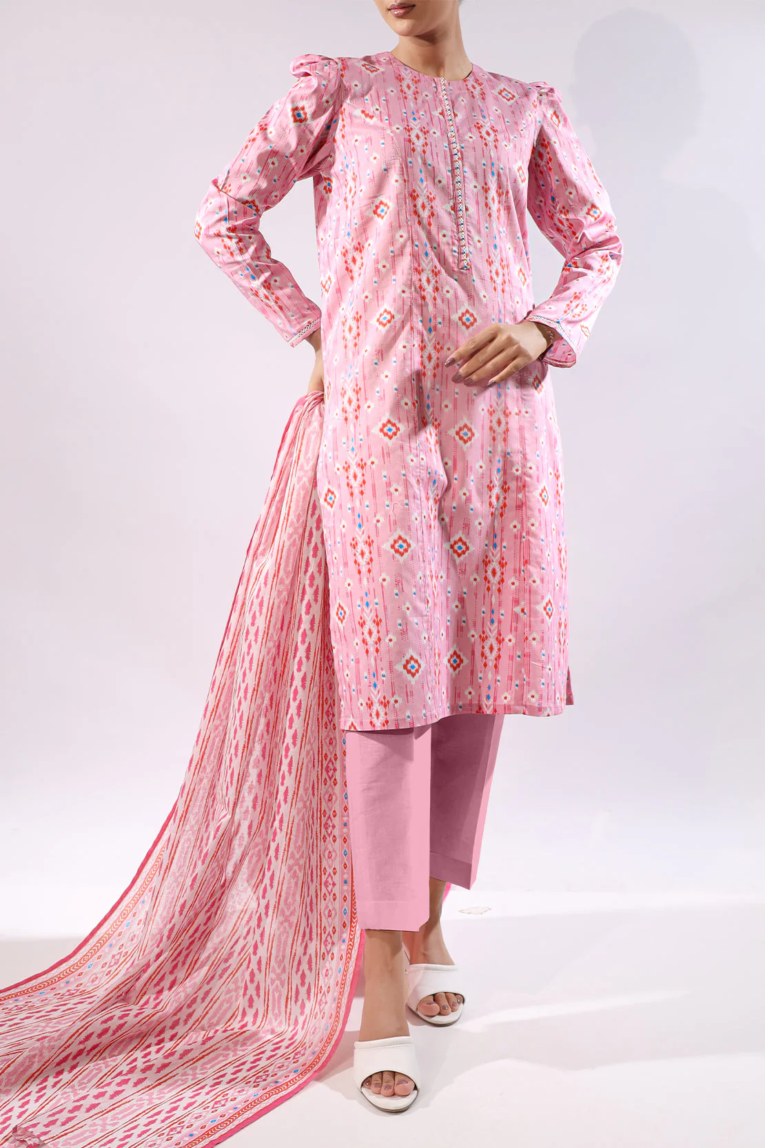 Unstitched Printed Lawn 3 Piece - Image 3