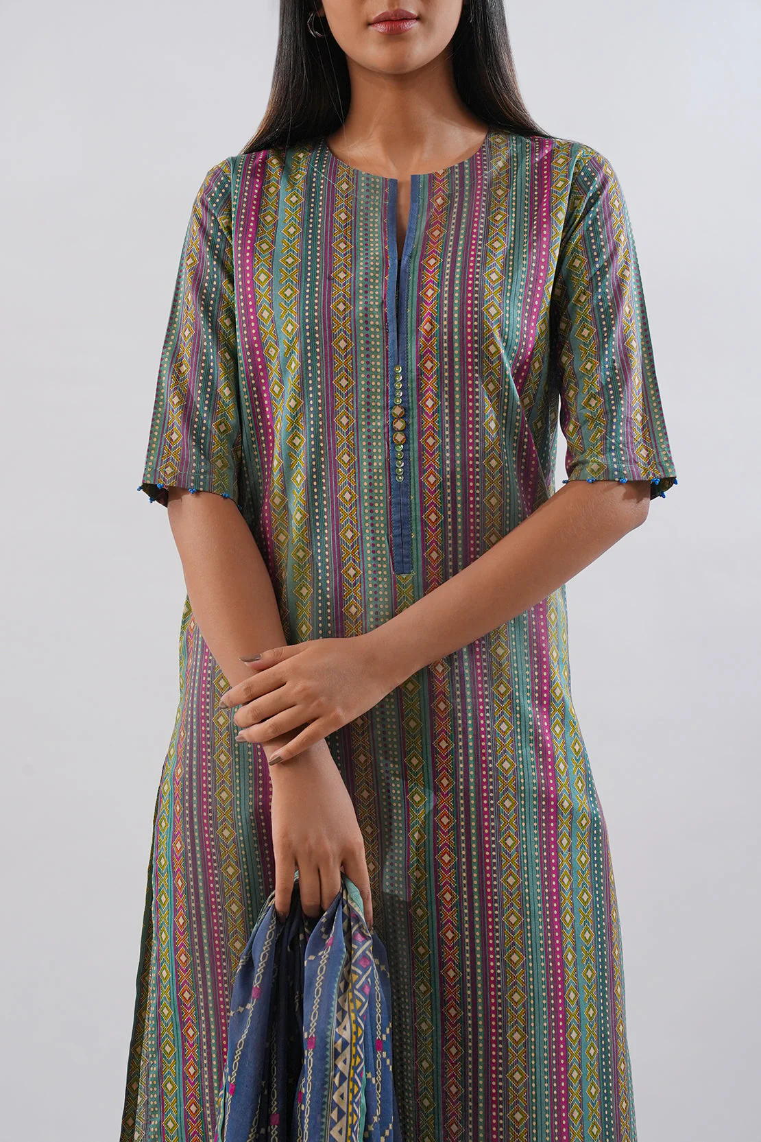 Unstitched Printed Lawn 3 Piece