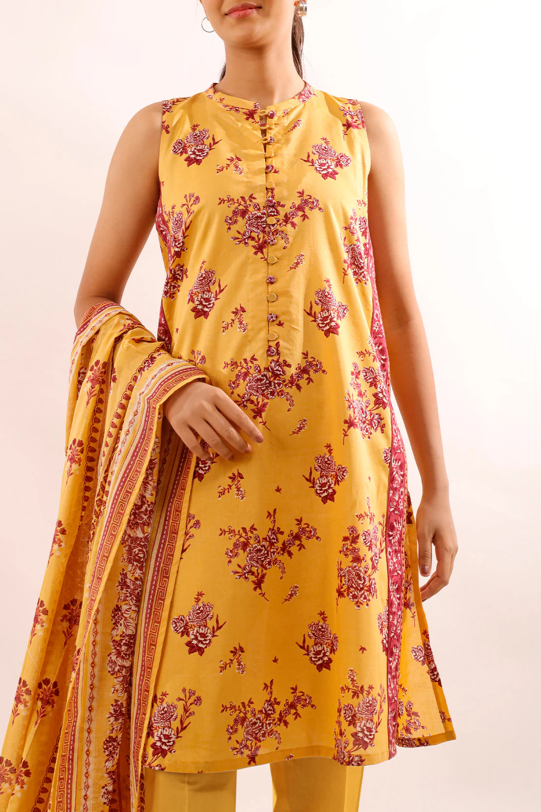 Unstitched Printed Lawn 3 Piece - Image 5