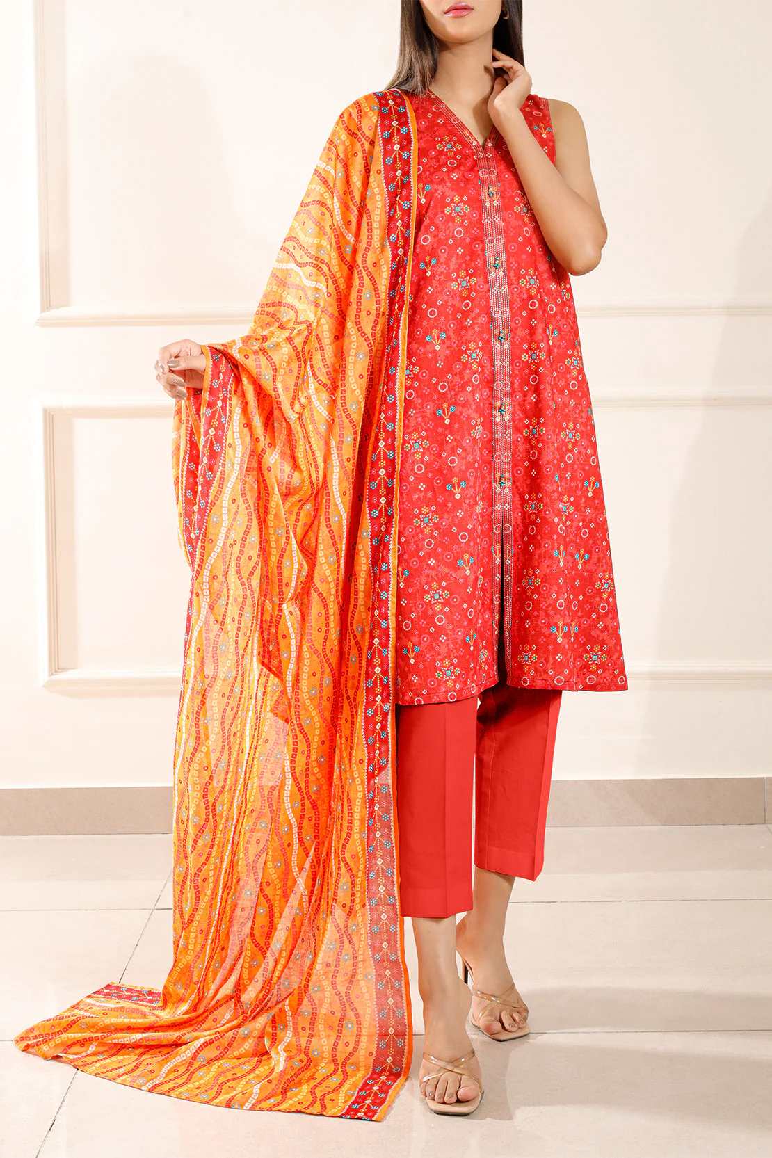 Unstitched Printed Lawn 3 Piece - Image 2