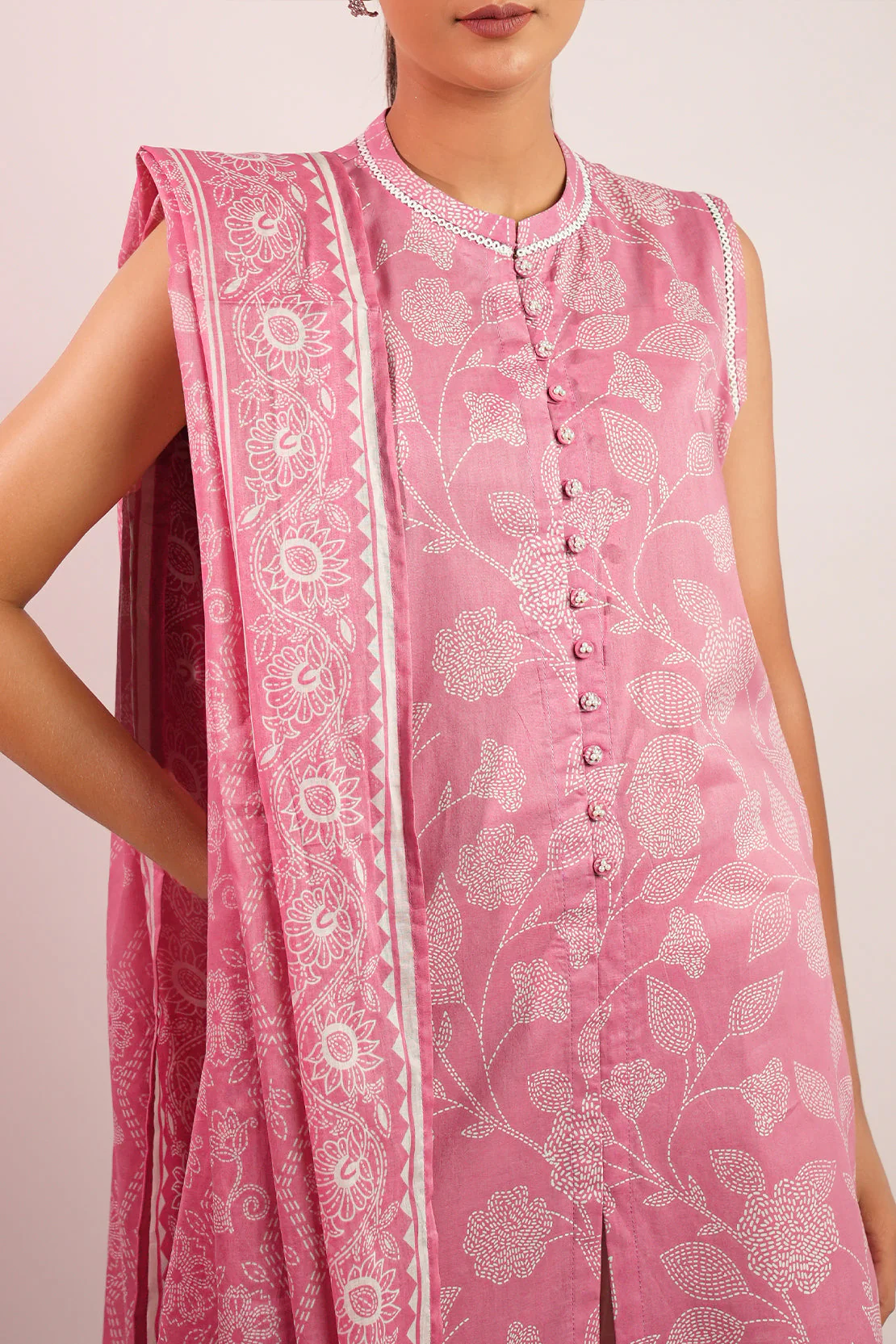 Unstitched Printed Lawn 3 Piece