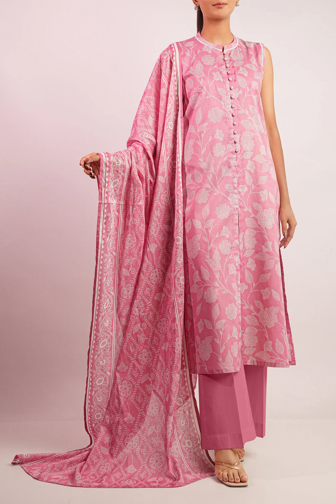Unstitched Printed Lawn 3 Piece - Image 2