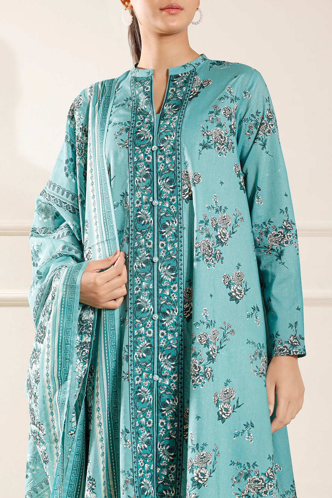 Unstitched Printed Lawn 3 Piece - Image 5