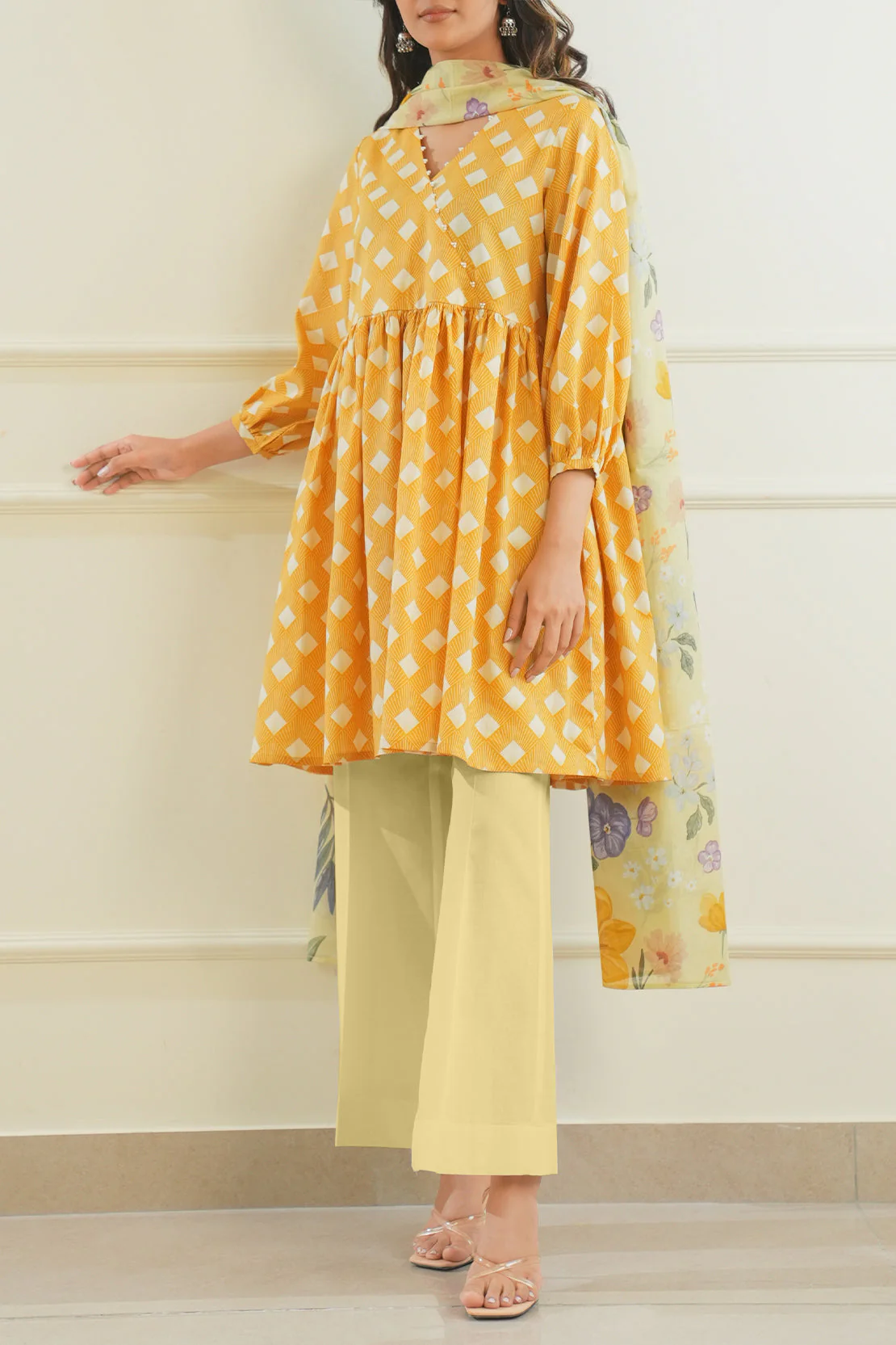 Unstitched Printed Lawn 3 Piece - Image 2
