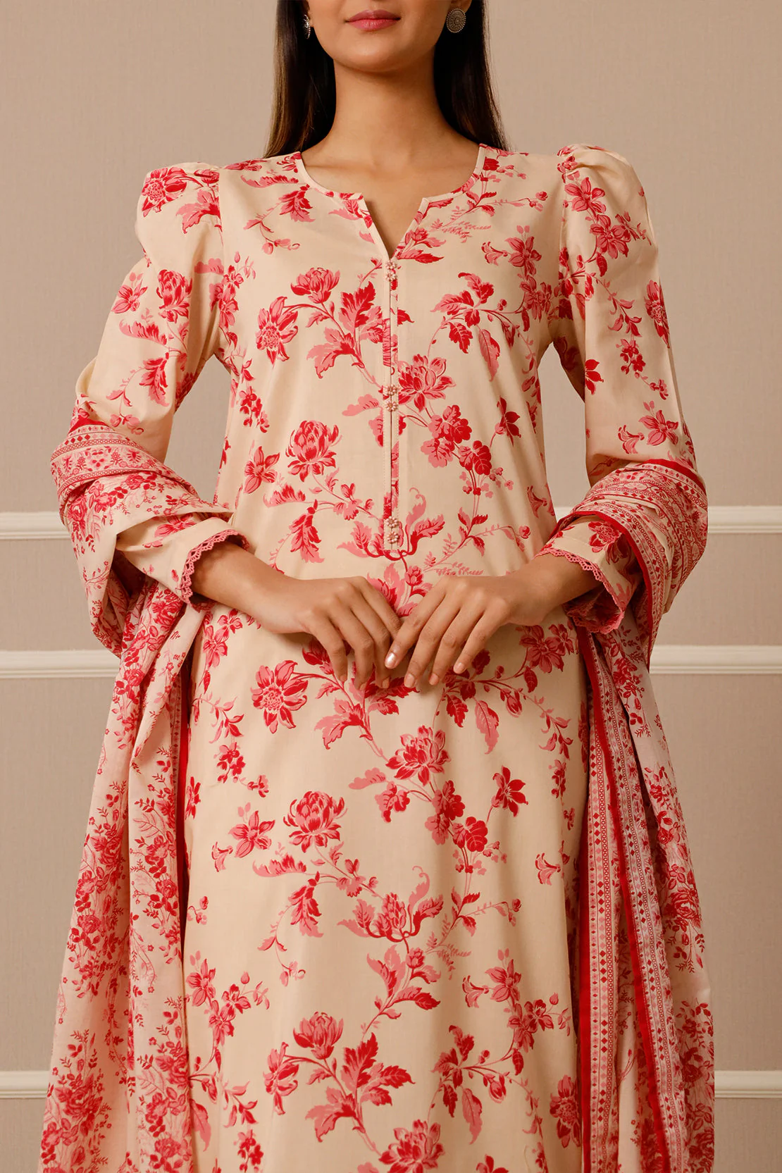 Unstitched Printed Lawn 3 Piece - Image 5
