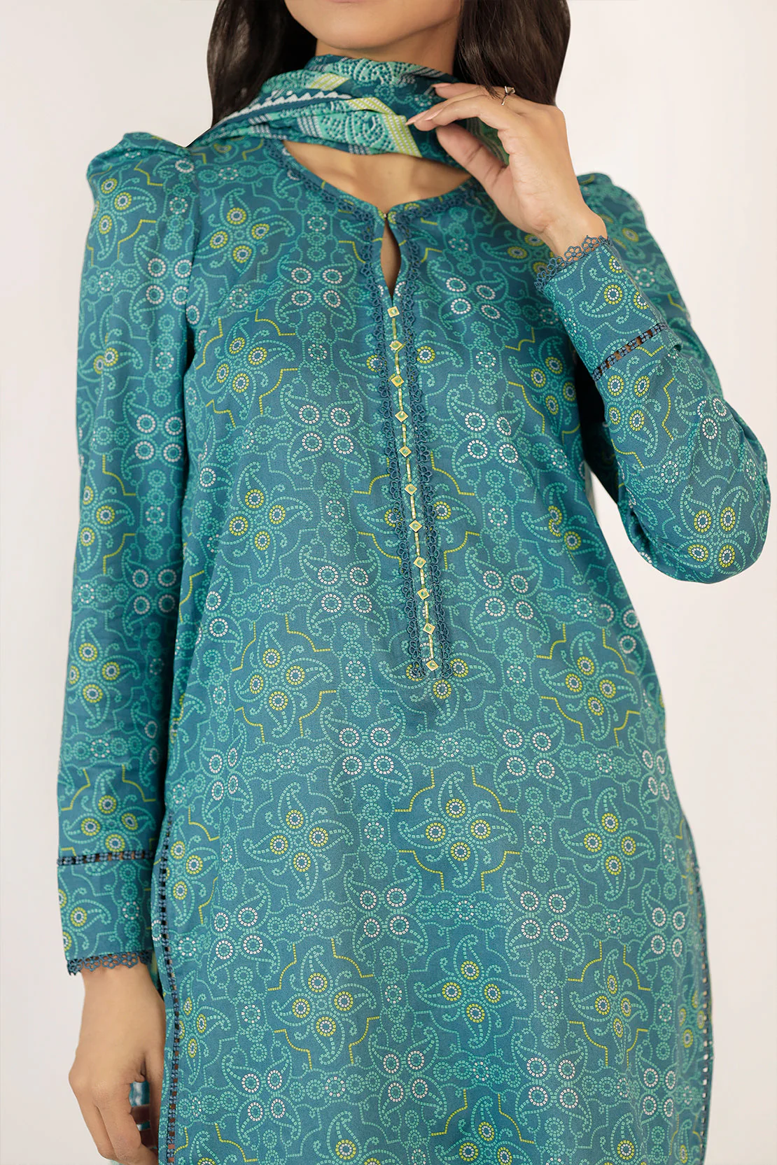 Unstitched Printed Lawn 3 Piece - Image 5