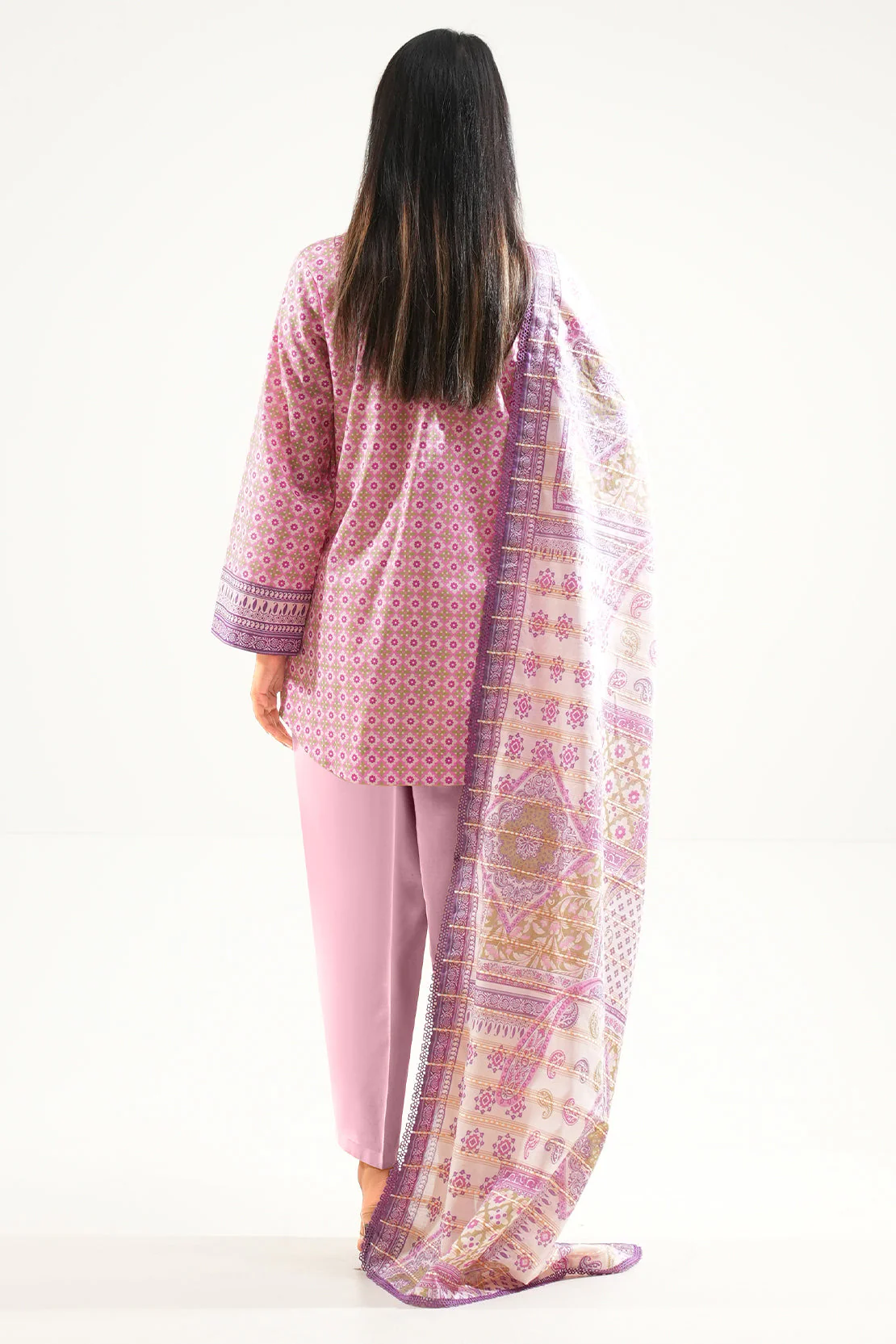 Unstitched Printed Lawn 3 Piece - Image 3