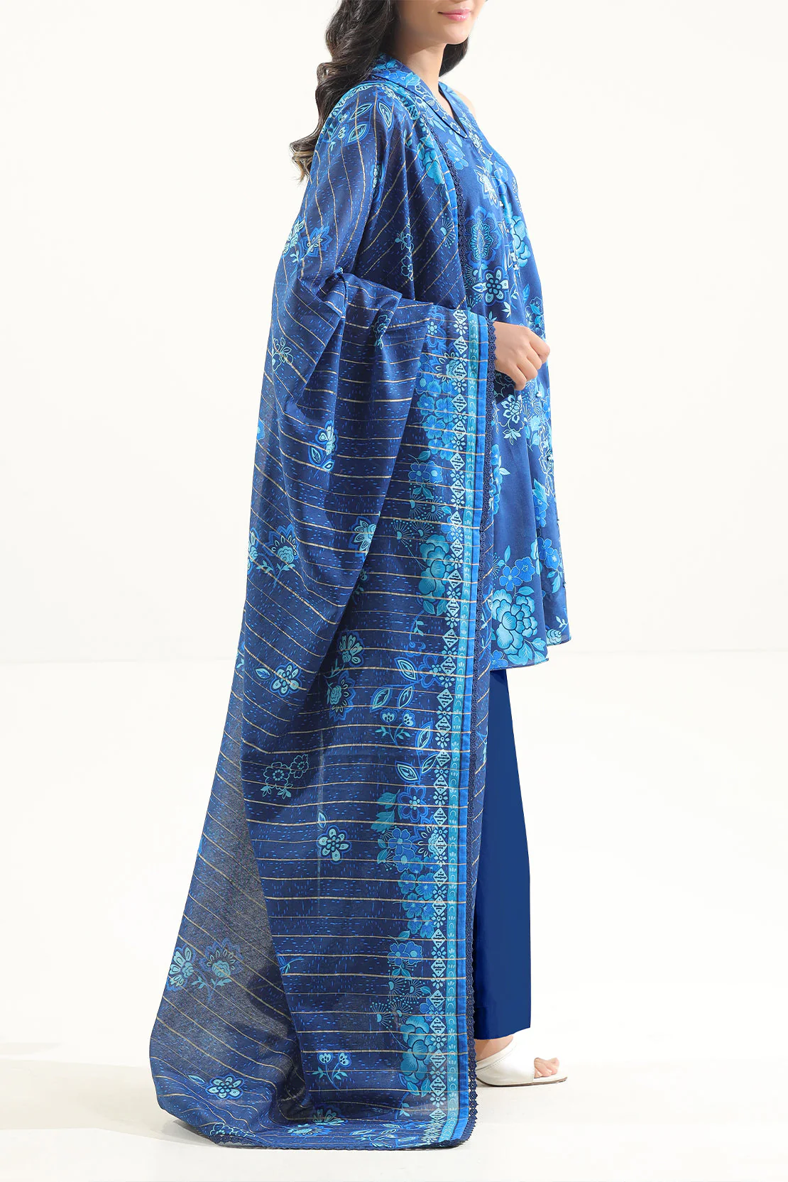 Unstitched Printed Lawn 3 Piece - Image 3