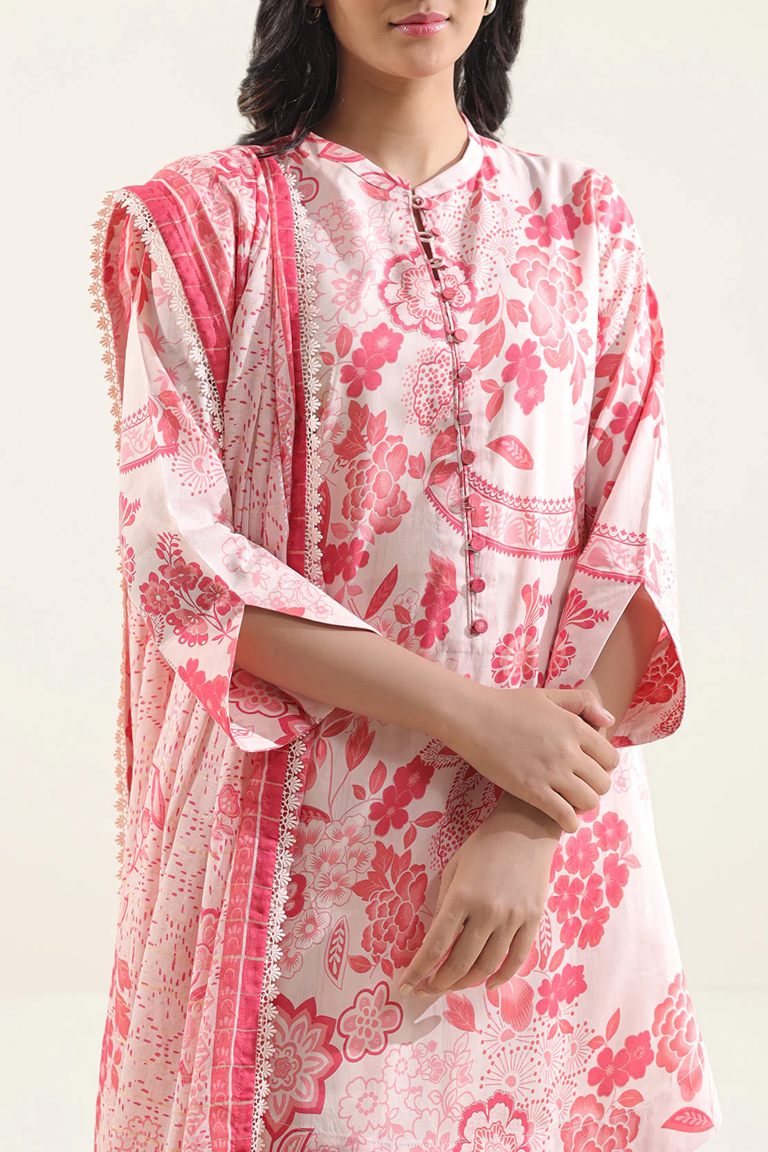 Unstitched Printed Lawn 3 Piece - Image 2