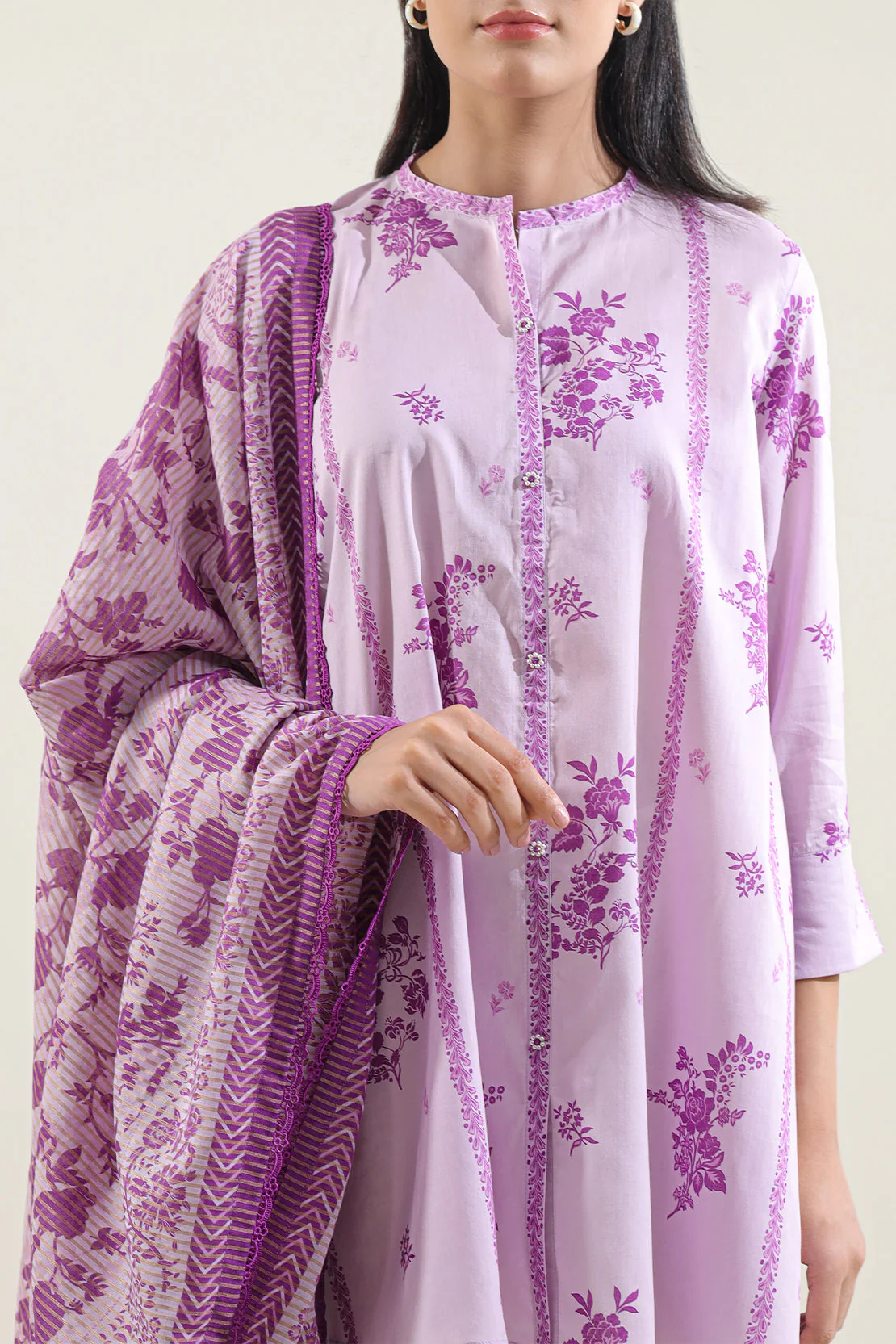 Unstitched Printed Lawn 3 Piece - Image 2