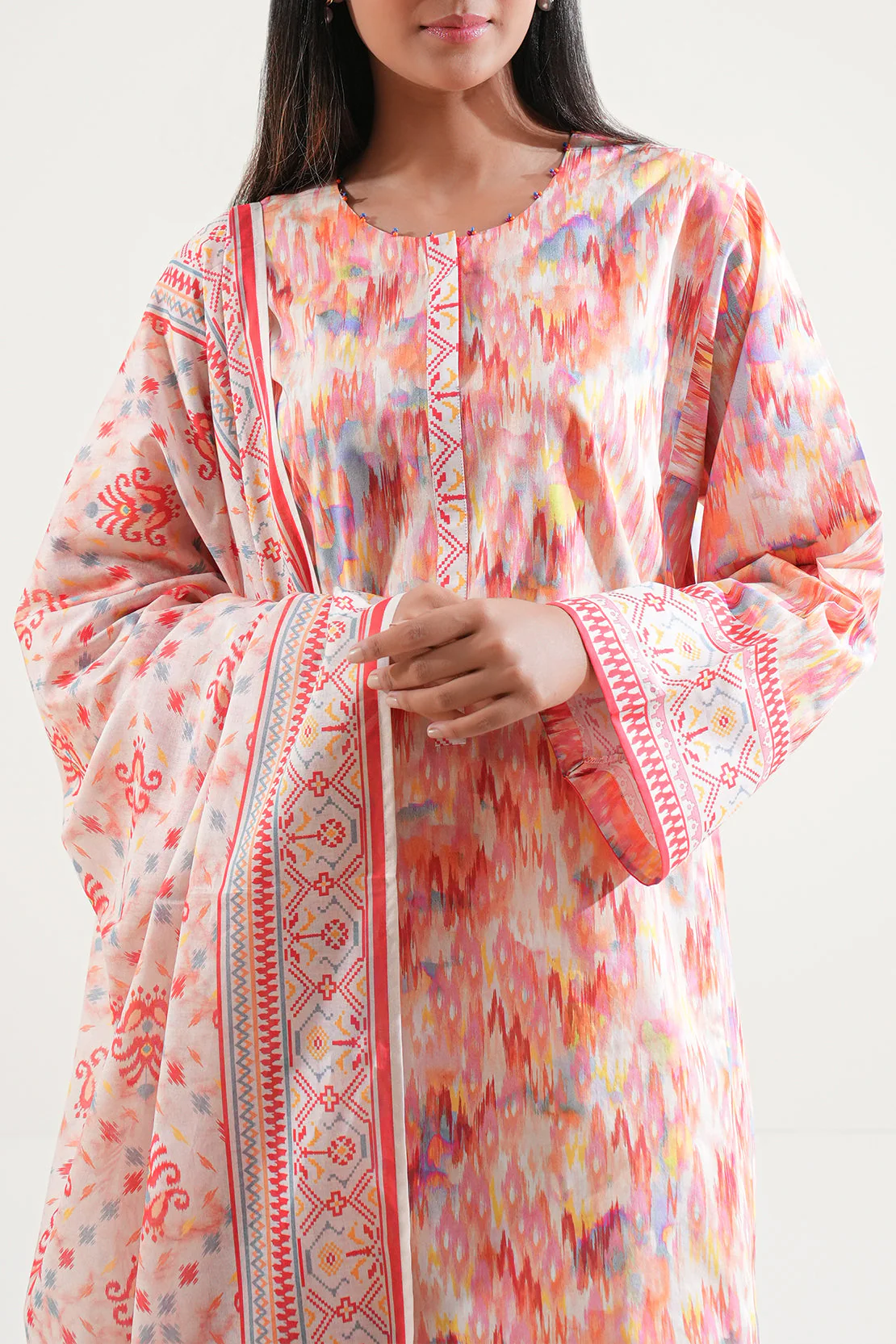 Unstitched Printed Lawn 3 Piece - Image 2