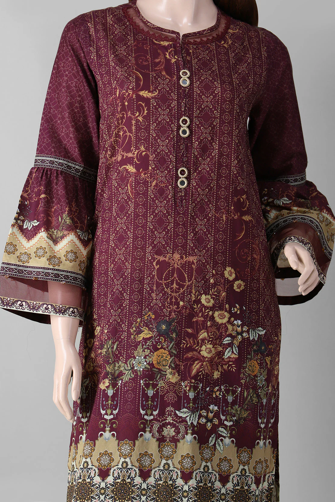 Unstitched Printed Lawn 3 Piece - Image 3
