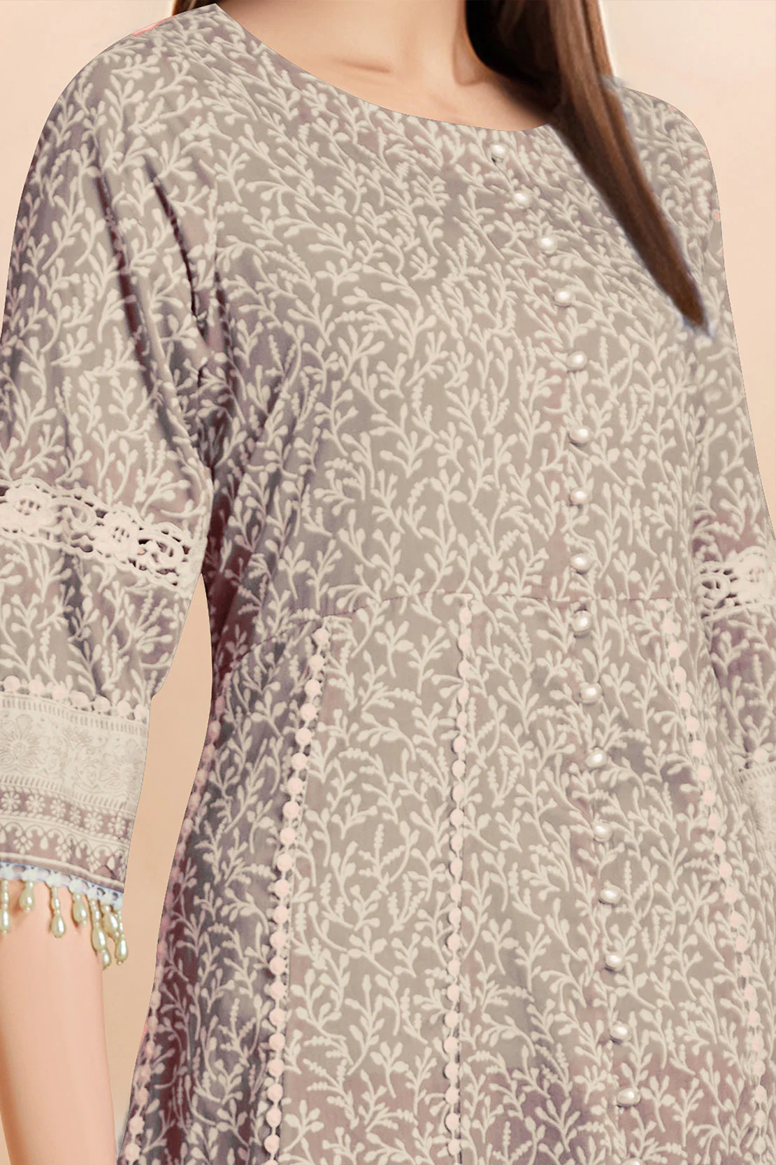 Unstitched Printed Lawn 3 Piece - Image 3