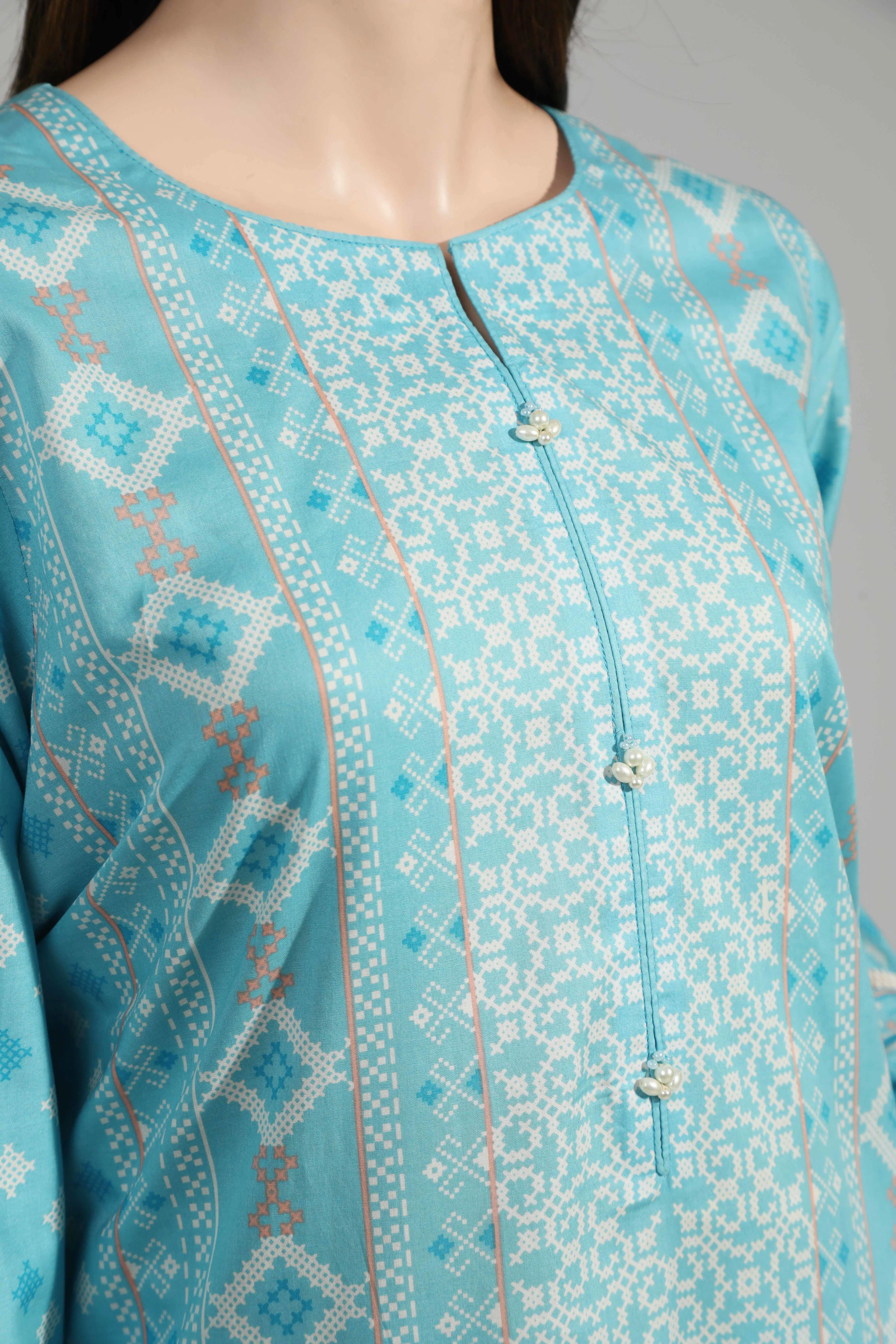 Unstitched Printed Lawn 3 Piece - Image 3