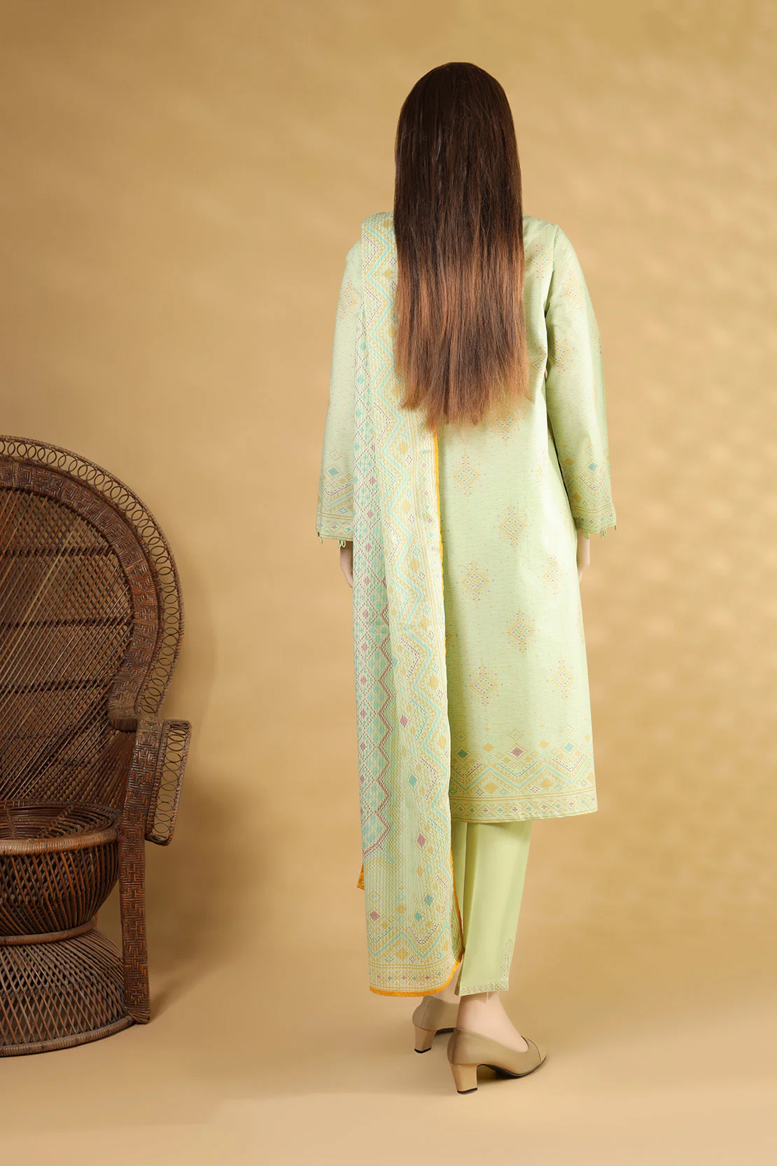 Unstitched Printed Lawn 3 Piece - Image 2