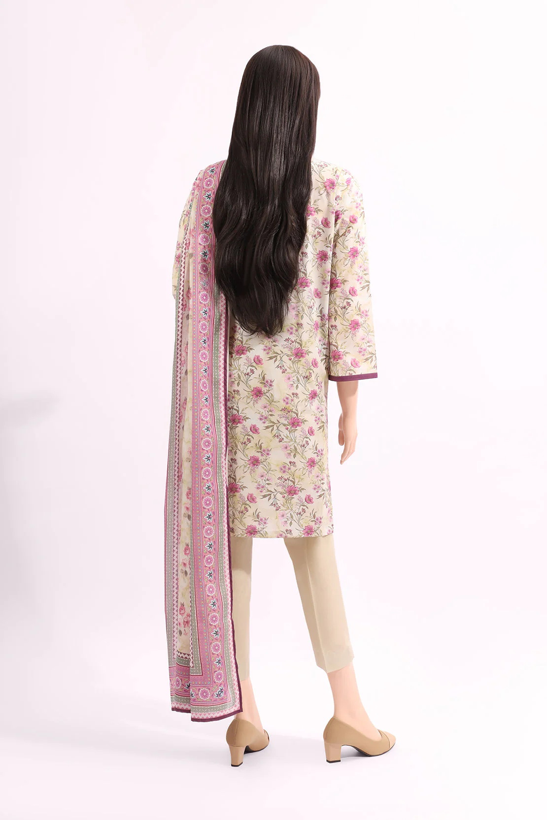 Unstitched Printed Lawn 3 Piece - Image 2