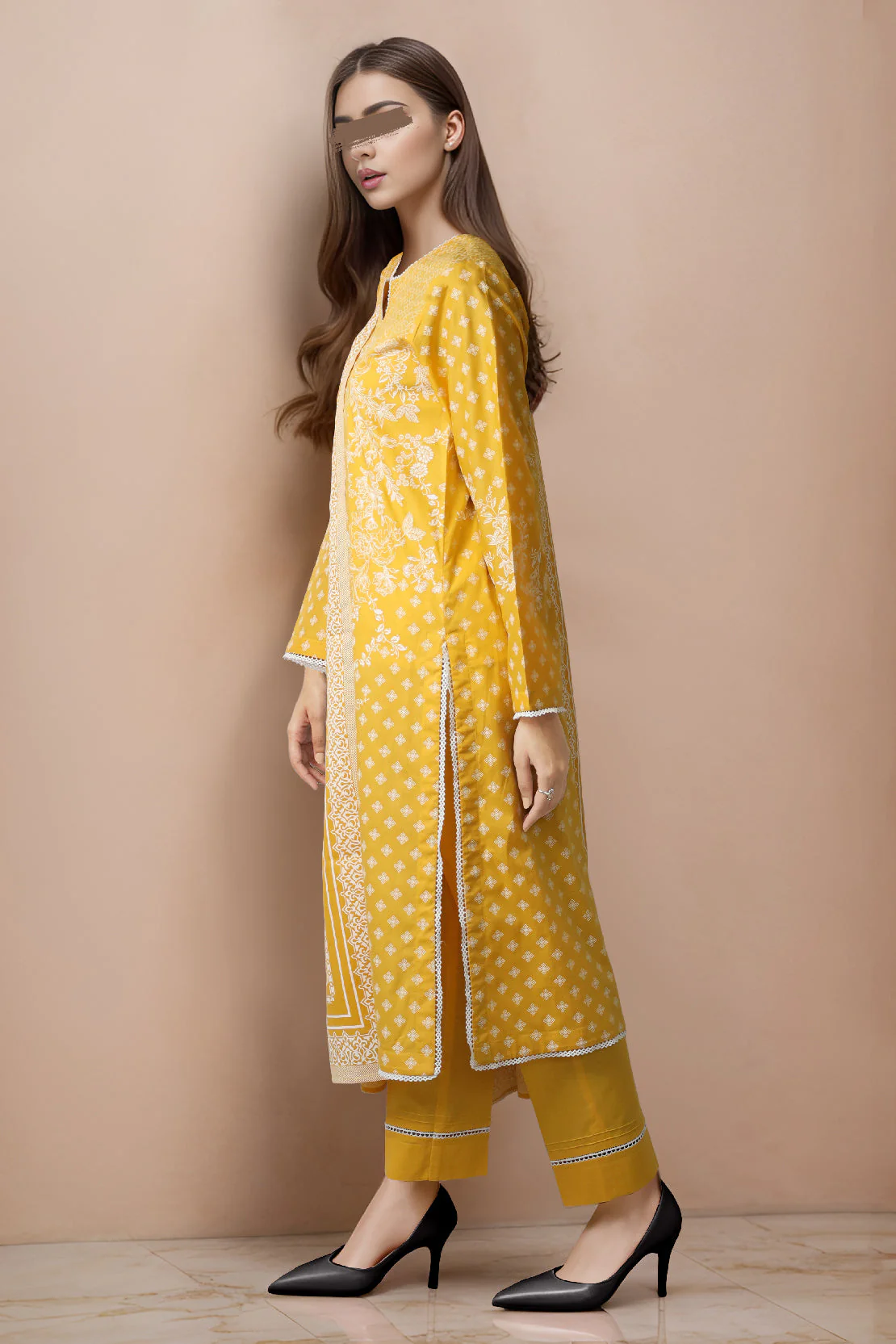Unstitched Printed Lawn 3 Piece - Image 2