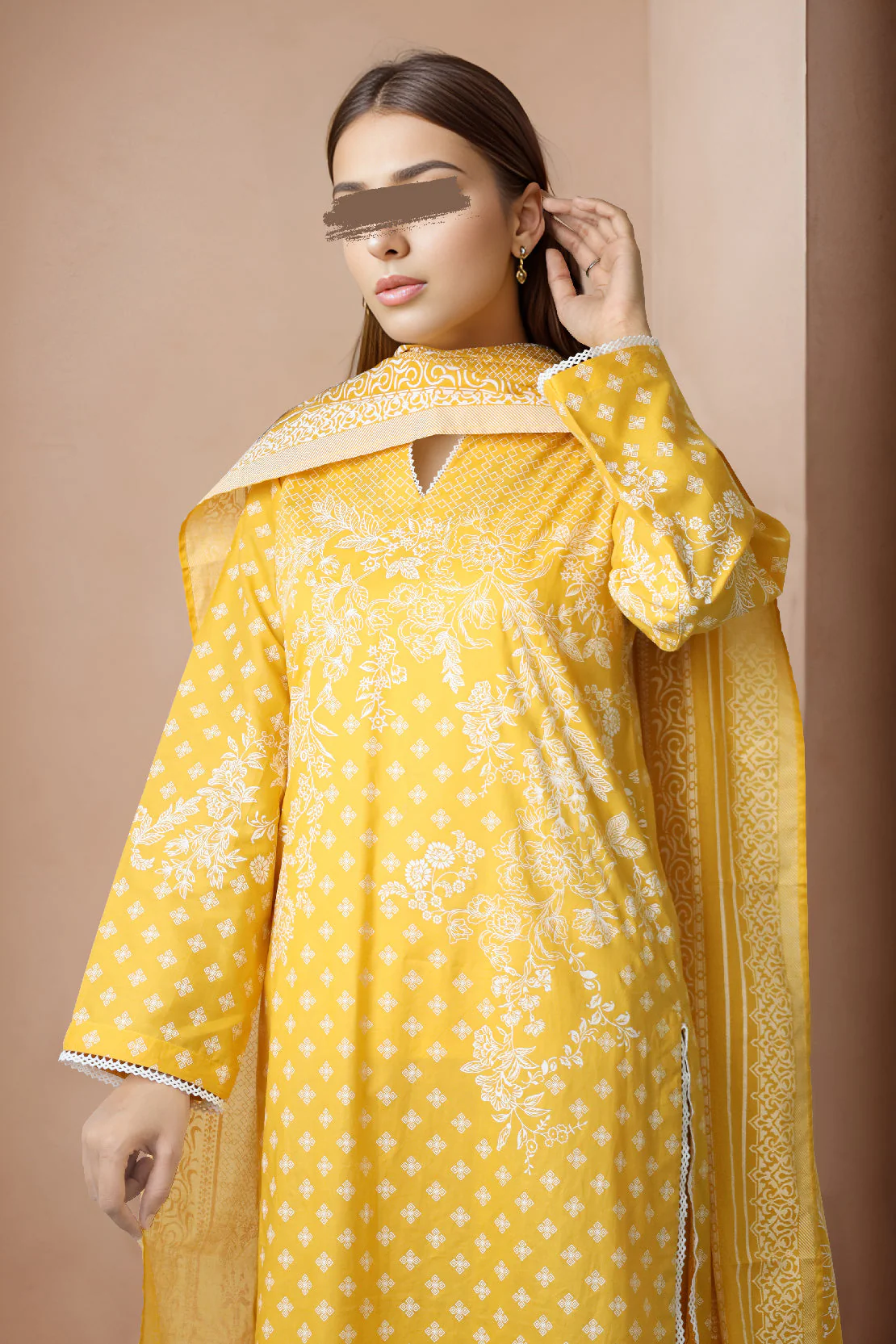 Unstitched Printed Lawn 3 Piece - Image 3