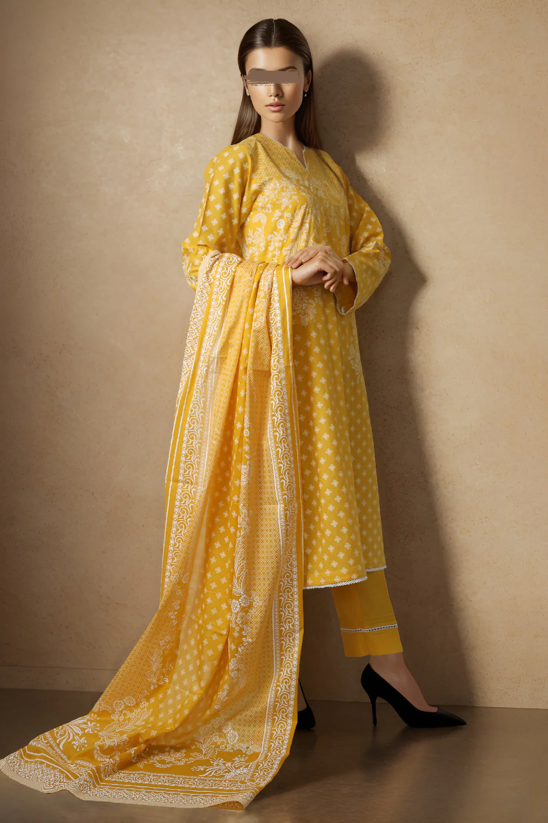 Unstitched Printed Lawn 3 Piece - Image 4