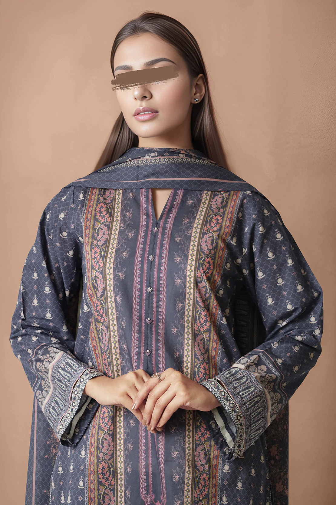 Unstitched Printed Lawn 3 Piece - Image 2