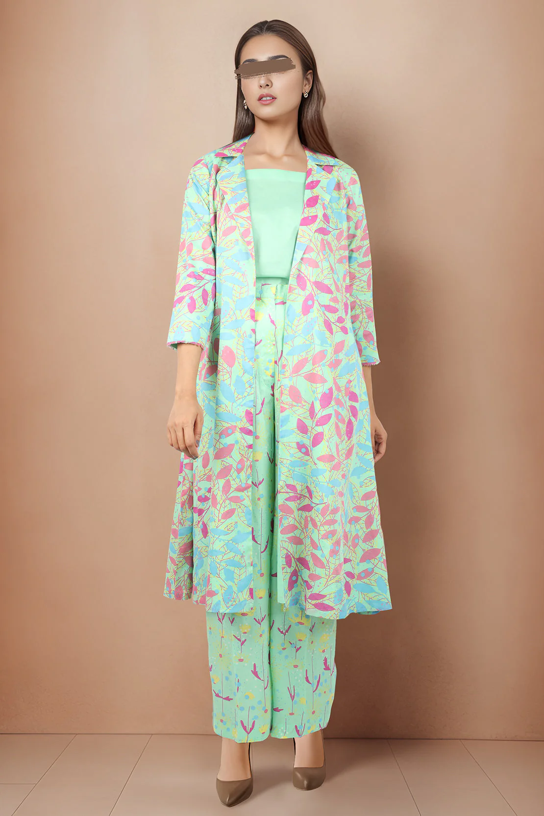 Unstitched Printed Lawn 3 Piece